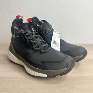 adidas Women's 5.5 TERREX FREE HIKER 2.0 GORE-TEX HIKING SHOES Carbon IF9229 NEW